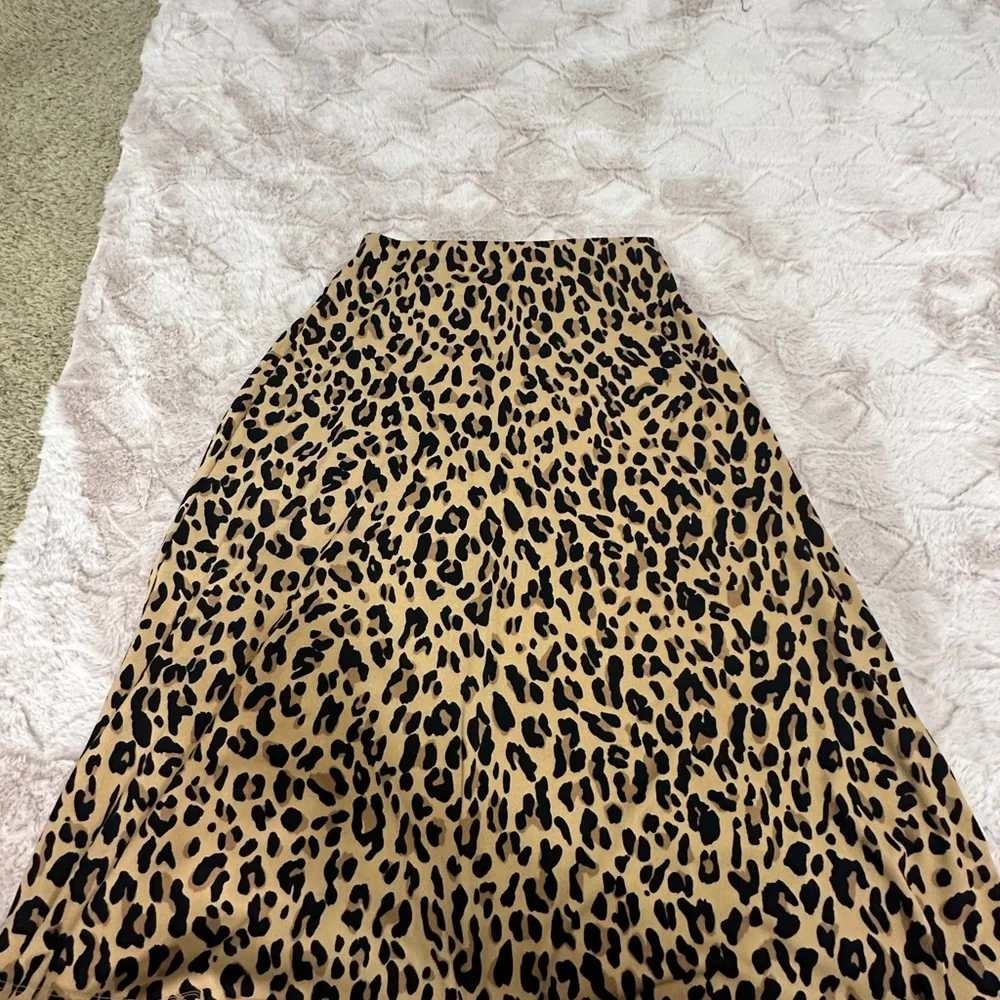 Nine West Leopard Print midi Skirt - Picture 3 of 4